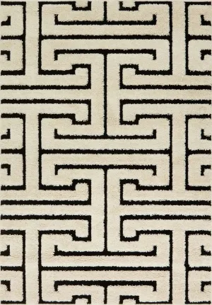 Enchant EN-28 White/Black Rug
