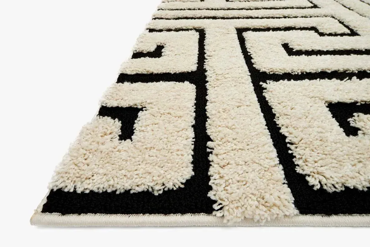 Enchant EN-28 White/Black Rug