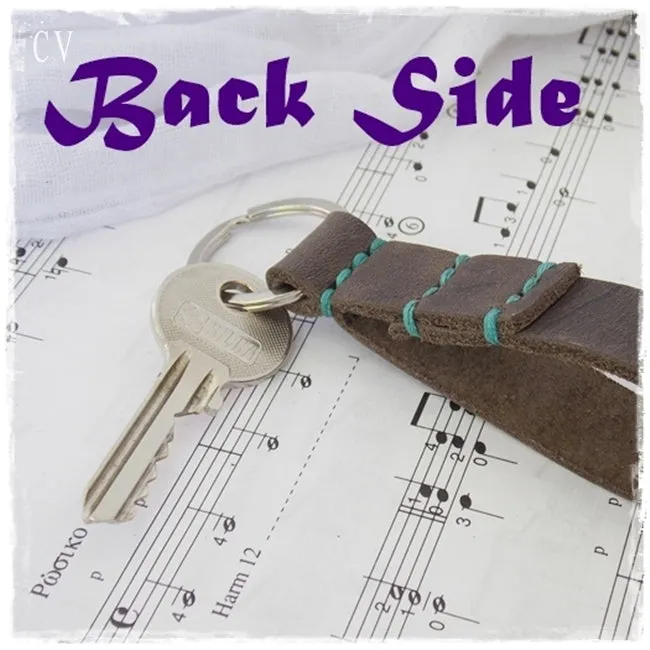 Engraved Leather Key-Fob