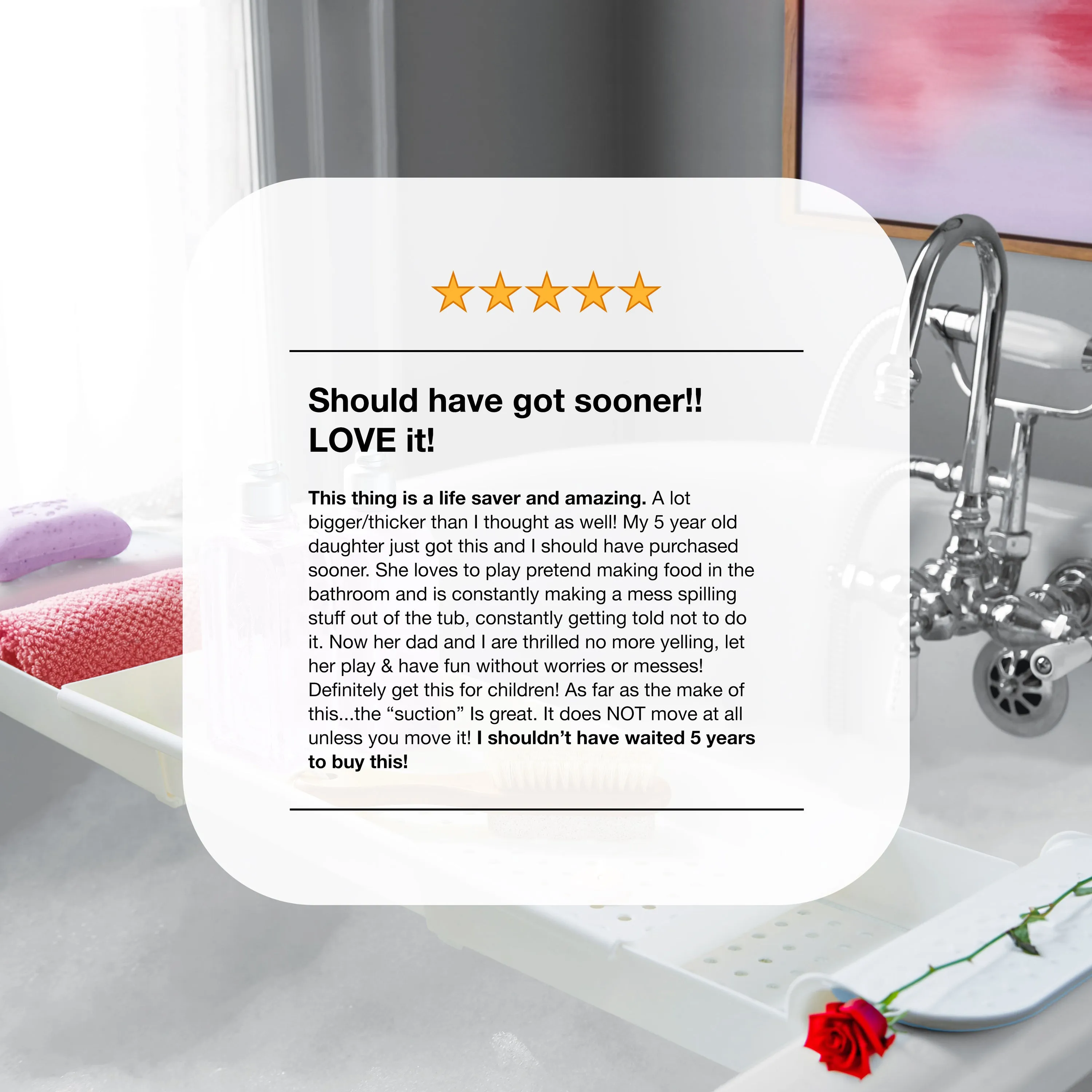 Expandable Bath Shelf