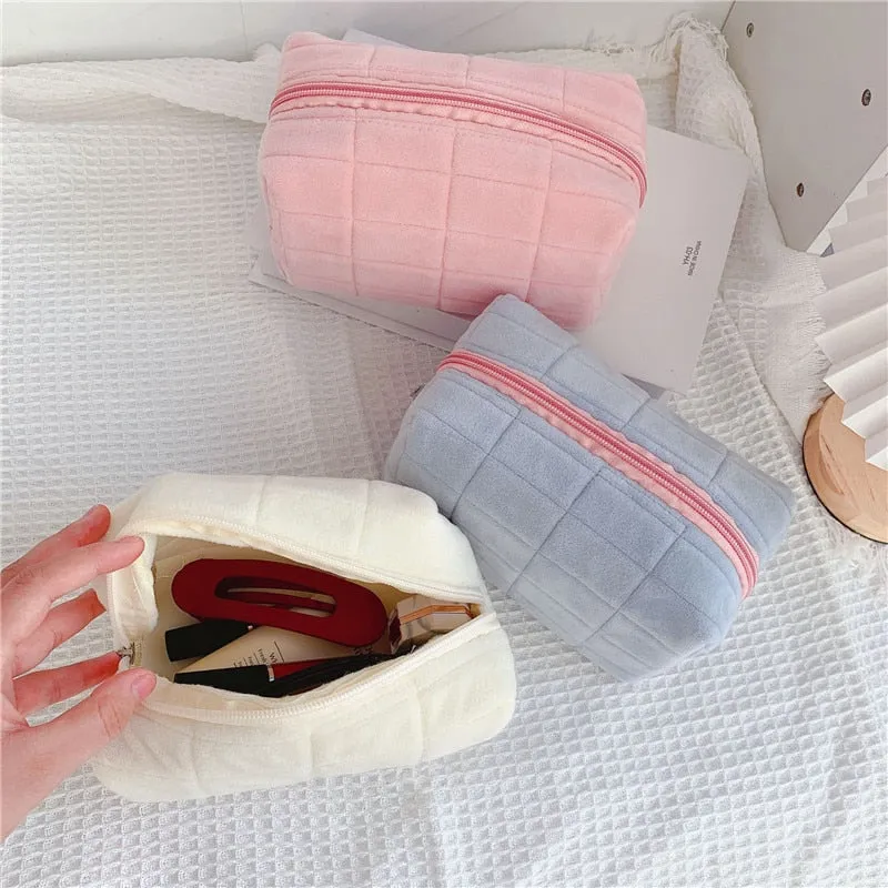Faux Fur Makeup Bag