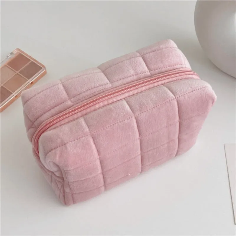 Faux Fur Makeup Bag