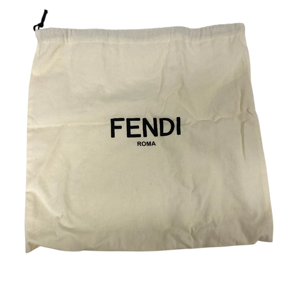 FENDI Handbag 8BH333 leather blue Petite Troisur