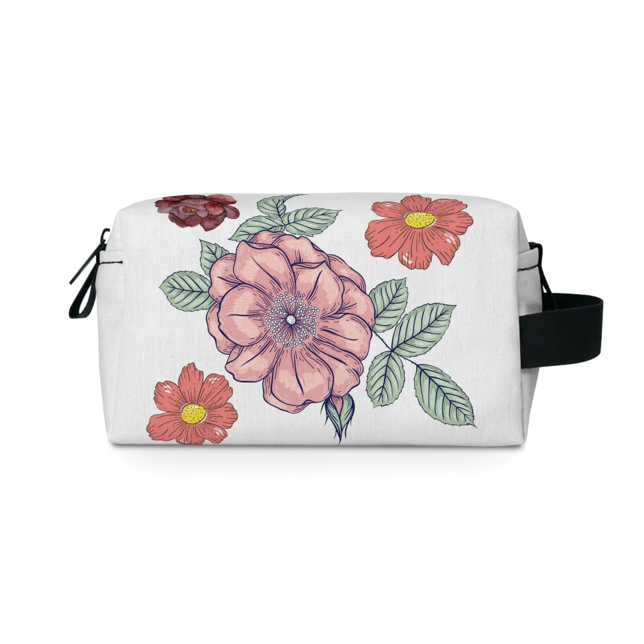 Floral Makeup Bag | flower makeup bag | Cosmetic Bag | floral Toiletry Bag Women | cute makeup bag | makeup pouch | aesthetic makeup