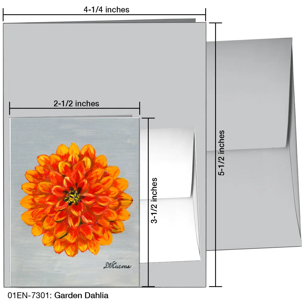 Garden Dahlia, Greeting Card (7301)