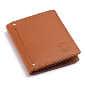 Genuine Brown Leather RFID Wallet for Men | Buff and Cow Leather | 7 Card Slots