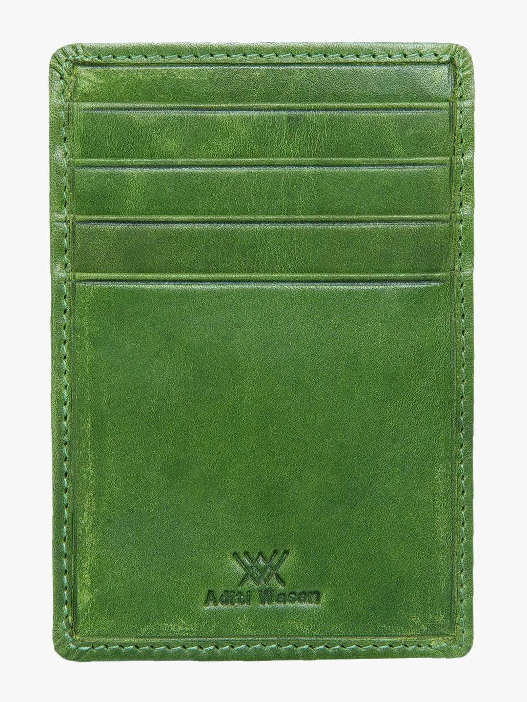 Genuine Leather Green Multifunctional Wallet