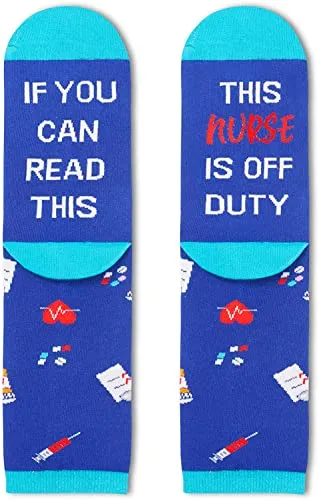 Gifts for Nurses, Gifts for Doctors, Medic Gift, Medical Themed Gifts for Healthcare Workers, Womens Funny Crew Socks, Radiologist Gift, Health Theme Socks