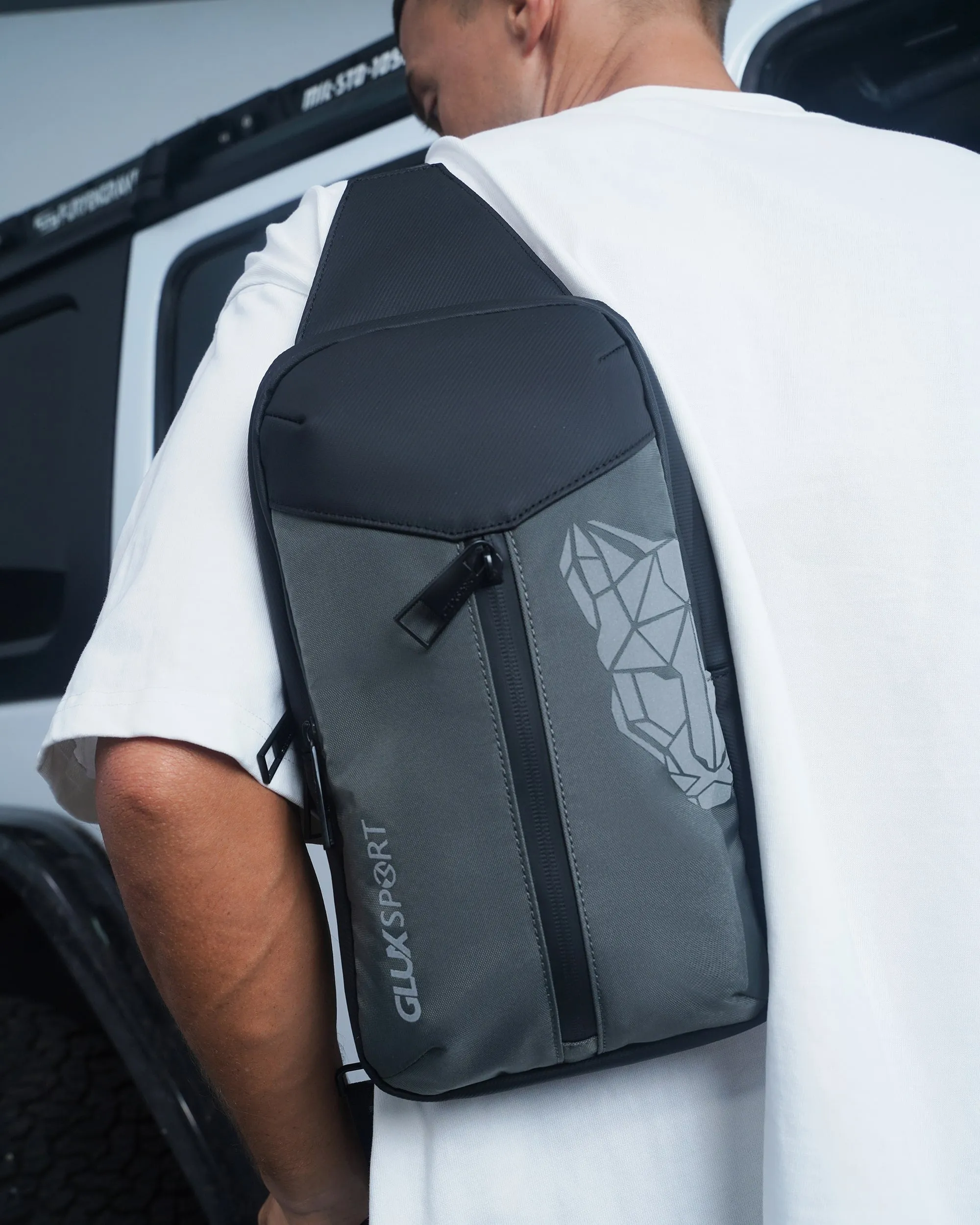 GLUX Portable Men's Small Crossbody Bag Chest Bag