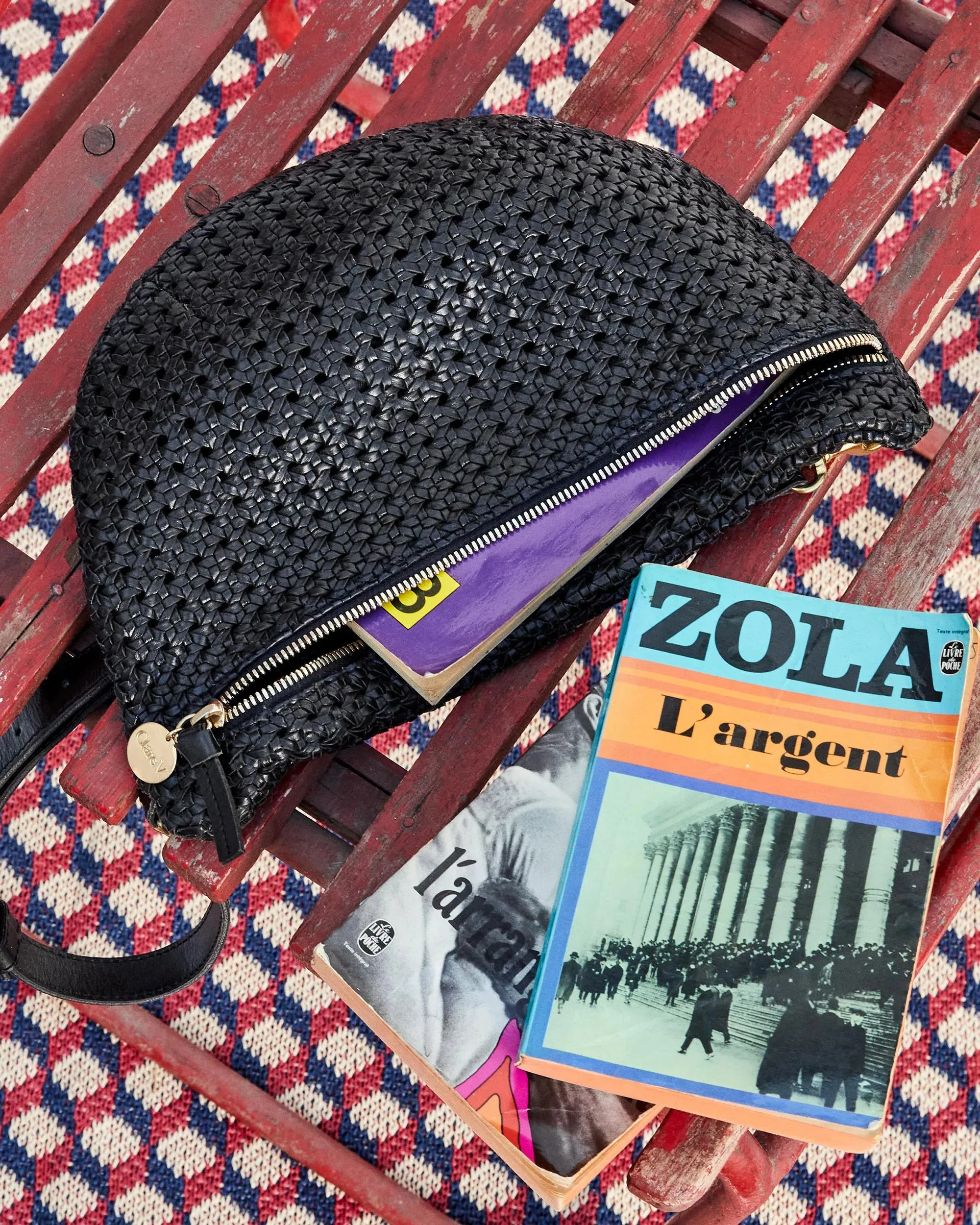 Grande Fanny Bag in Black Rattan