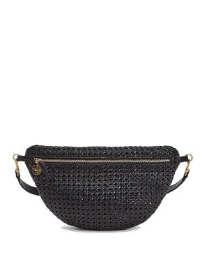 Grande Fanny Bag in Black Rattan