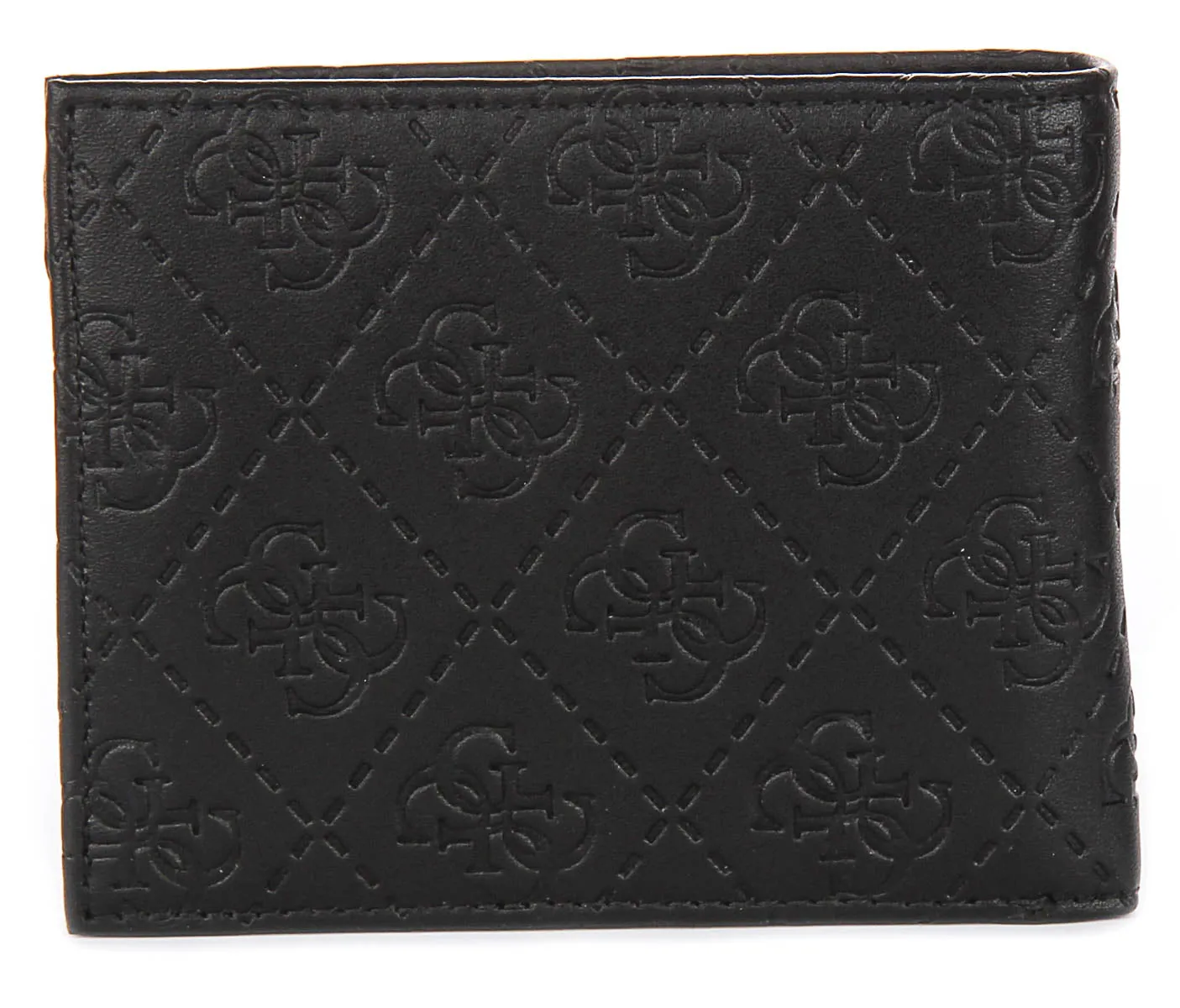 Guess Vezzola Billfold Coin Pocket Wallet In Black For Men