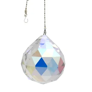 Hanging Crystal Aurora Borealis Magnificent Crystal 40mm Crystal Ball Prism