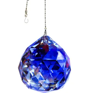Hanging Crystal Blue Water Magnificent Crystal 50mm Crystal Ball Prism