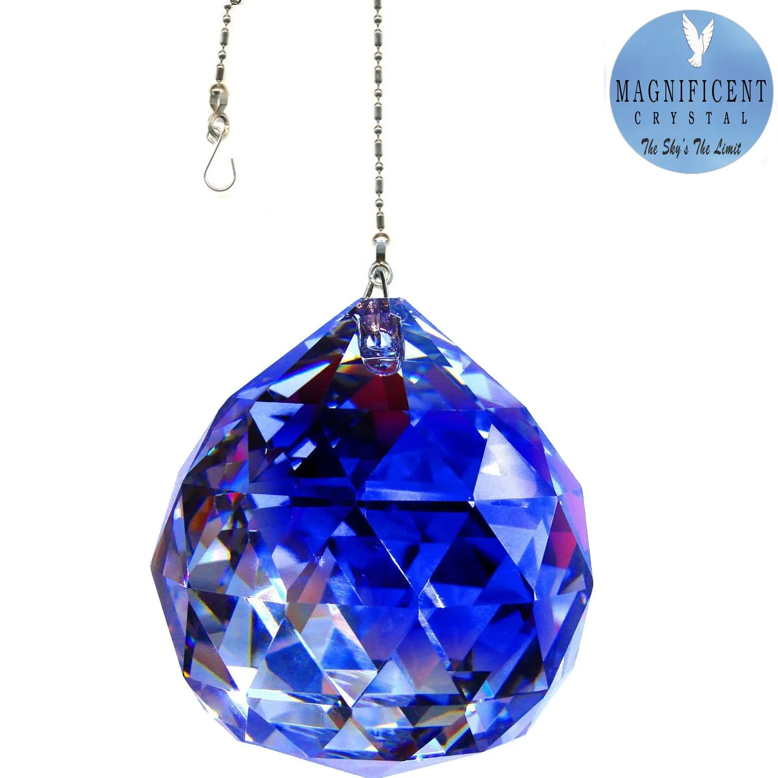 Hanging Crystal Blue Water Magnificent Crystal 50mm Crystal Ball Prism