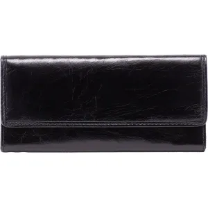 Hobo Ardor Wallet Black Vintage Hide Leather