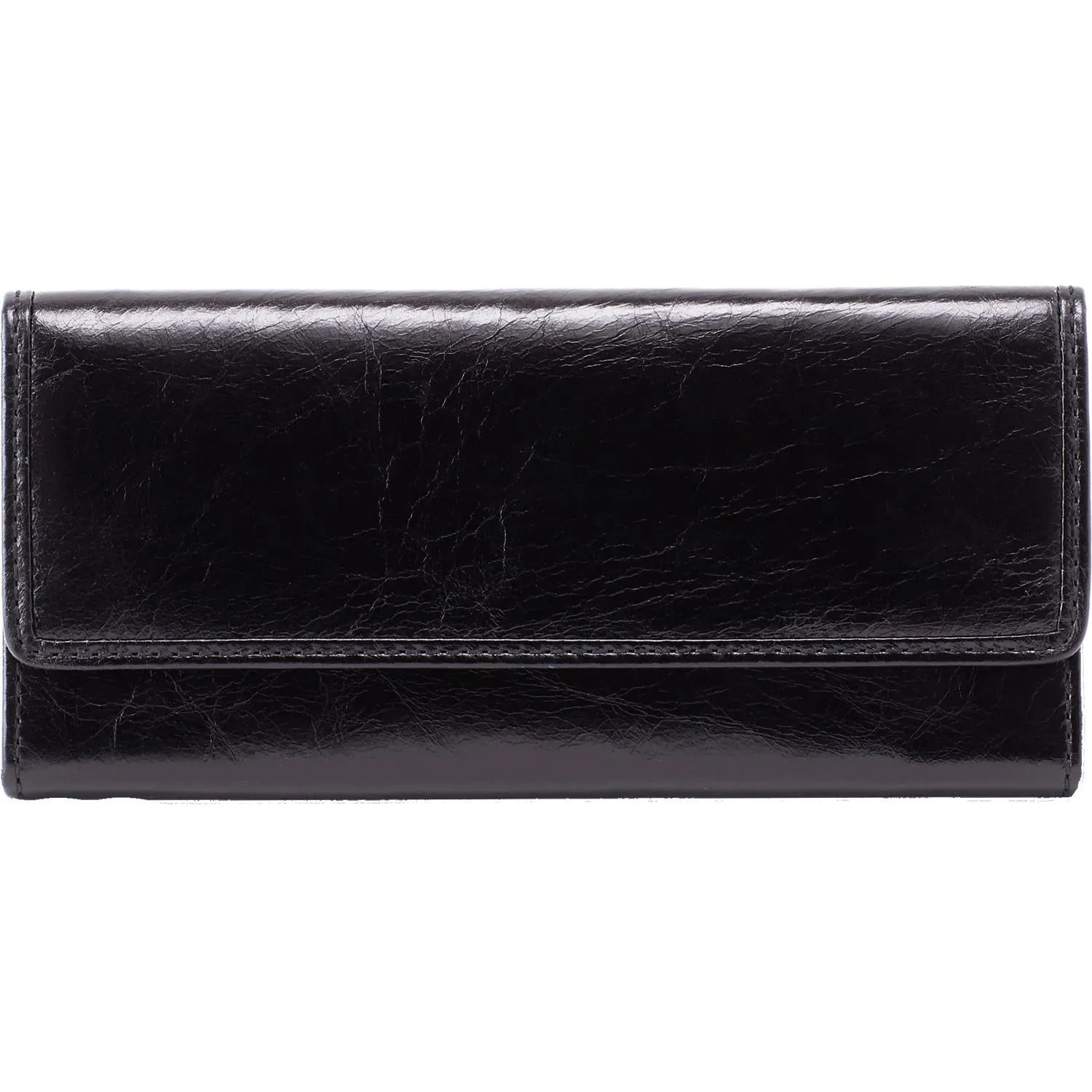 Hobo Ardor Wallet Black Vintage Hide Leather