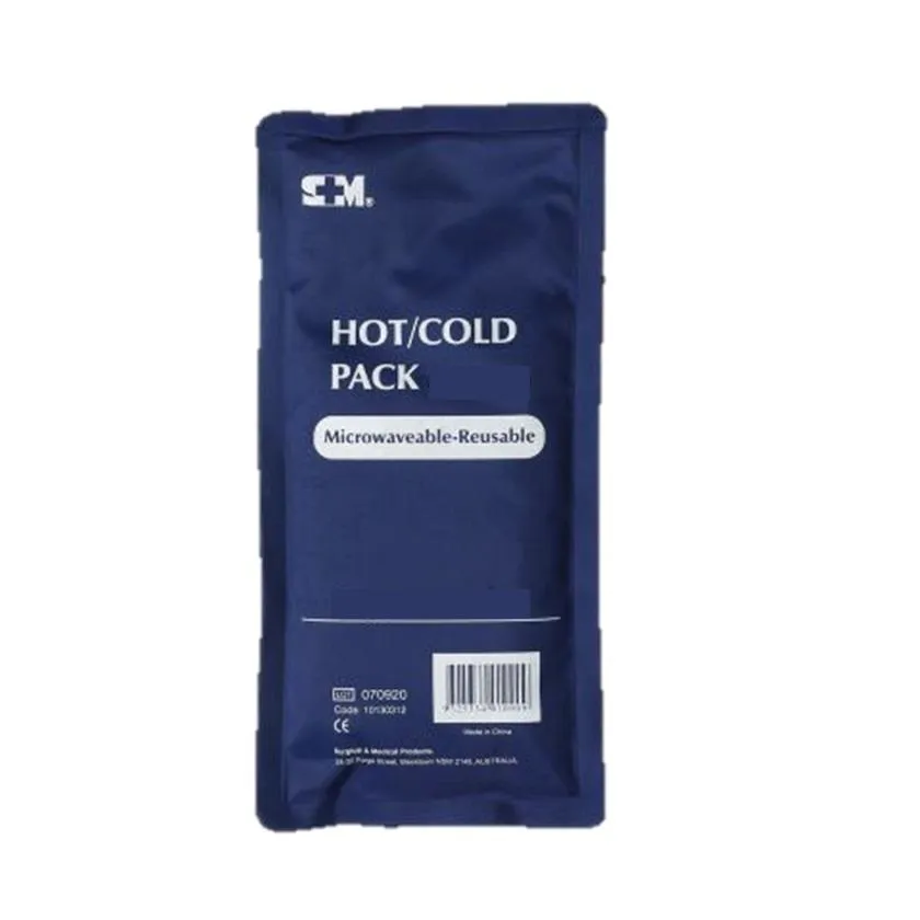 HOT AND COLD PACK REUSABLE PREMIUM NON-TOXIC 13CM X 23CM PACK X 1