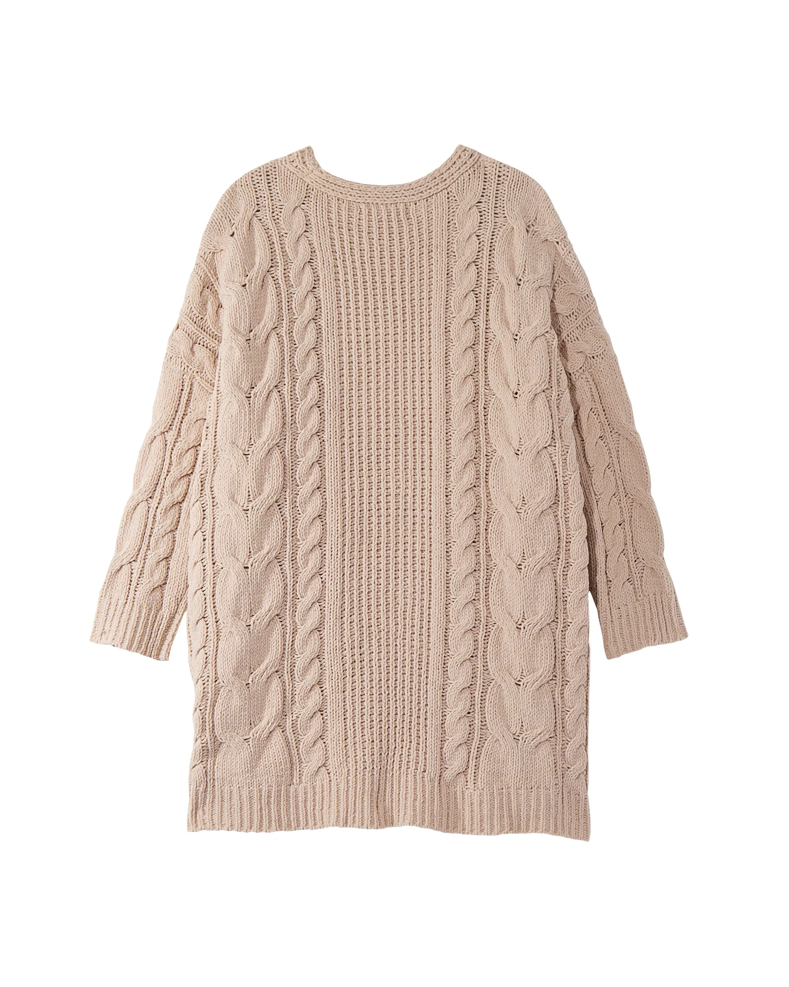 Isabella Cable Knit Cardigan | Mauve
