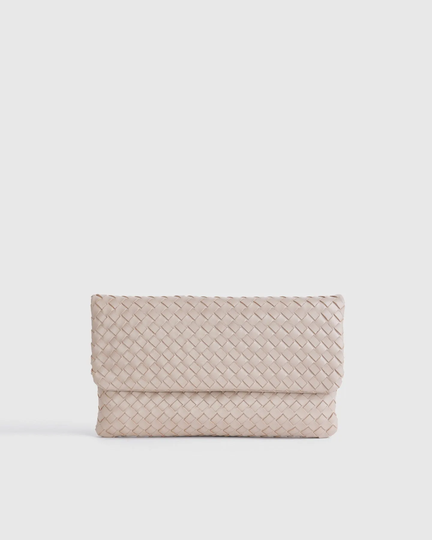 Italian Leather Handwoven Convertible Clutch
