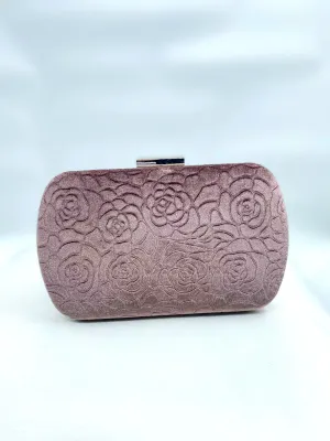 Ivy Embossed Velvet Clutch (4 colours)