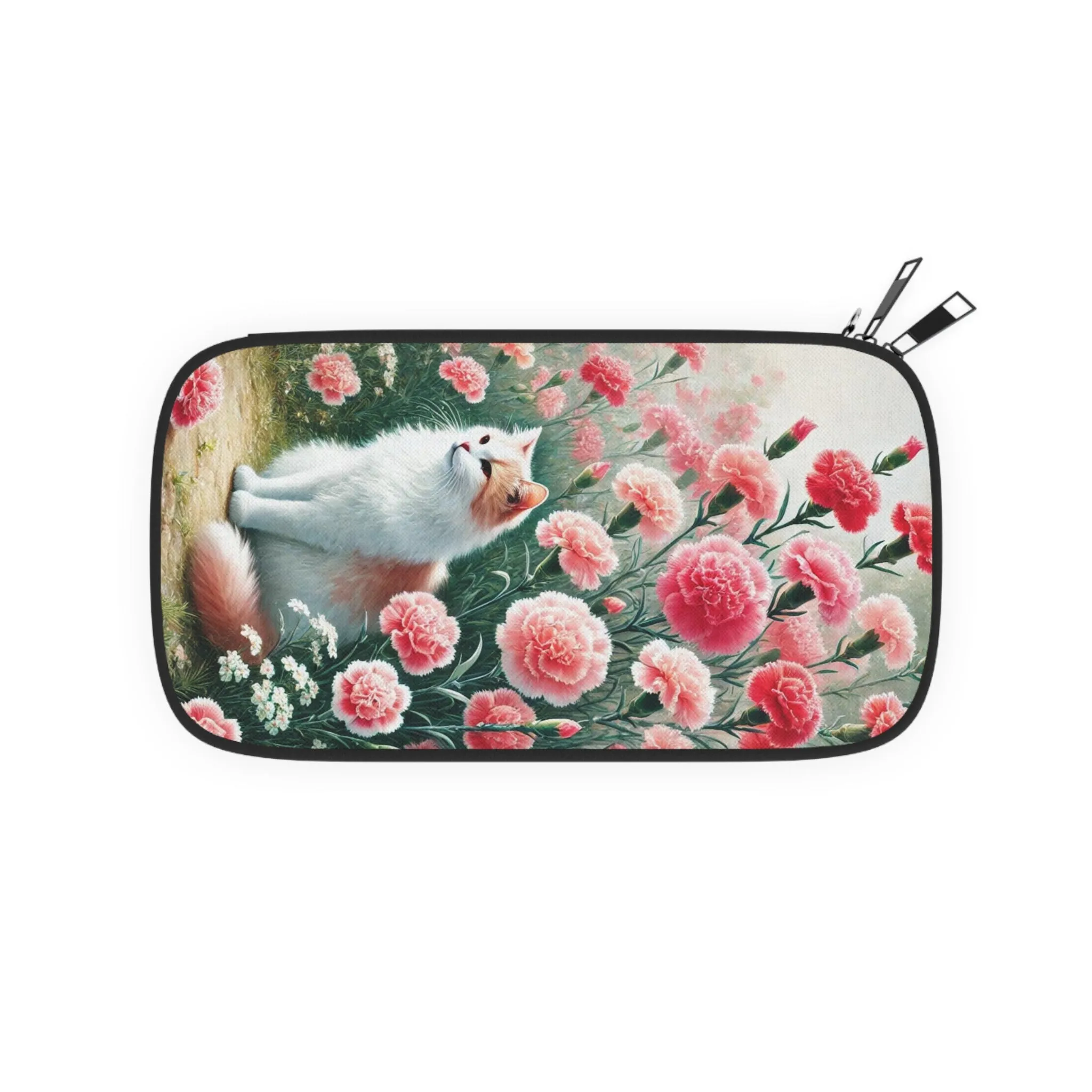 January Birth Flower - Cat Lover - Passport Wallet - Travel Gift
