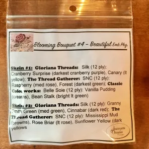 Jeannette Douglas Designs | Blooming Bouquets - #4 - Beautiful Thread Package
