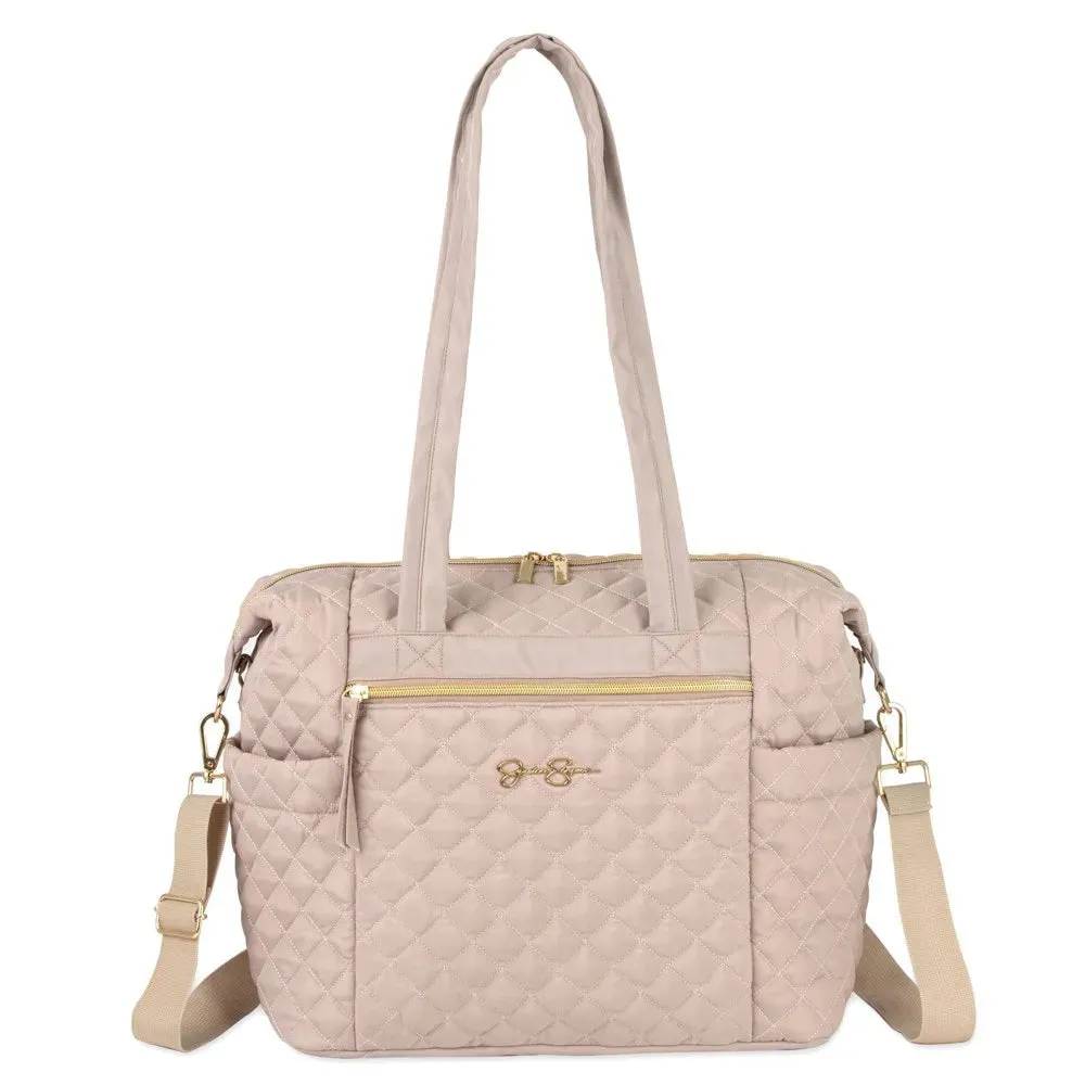 Jessica Simpson Quilted Tote - Taupe