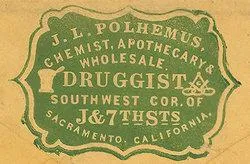 JL Polhemus Counterstamped 1855-S Arrows Seated Liberty Half Brunk P-563 - Fr/VF