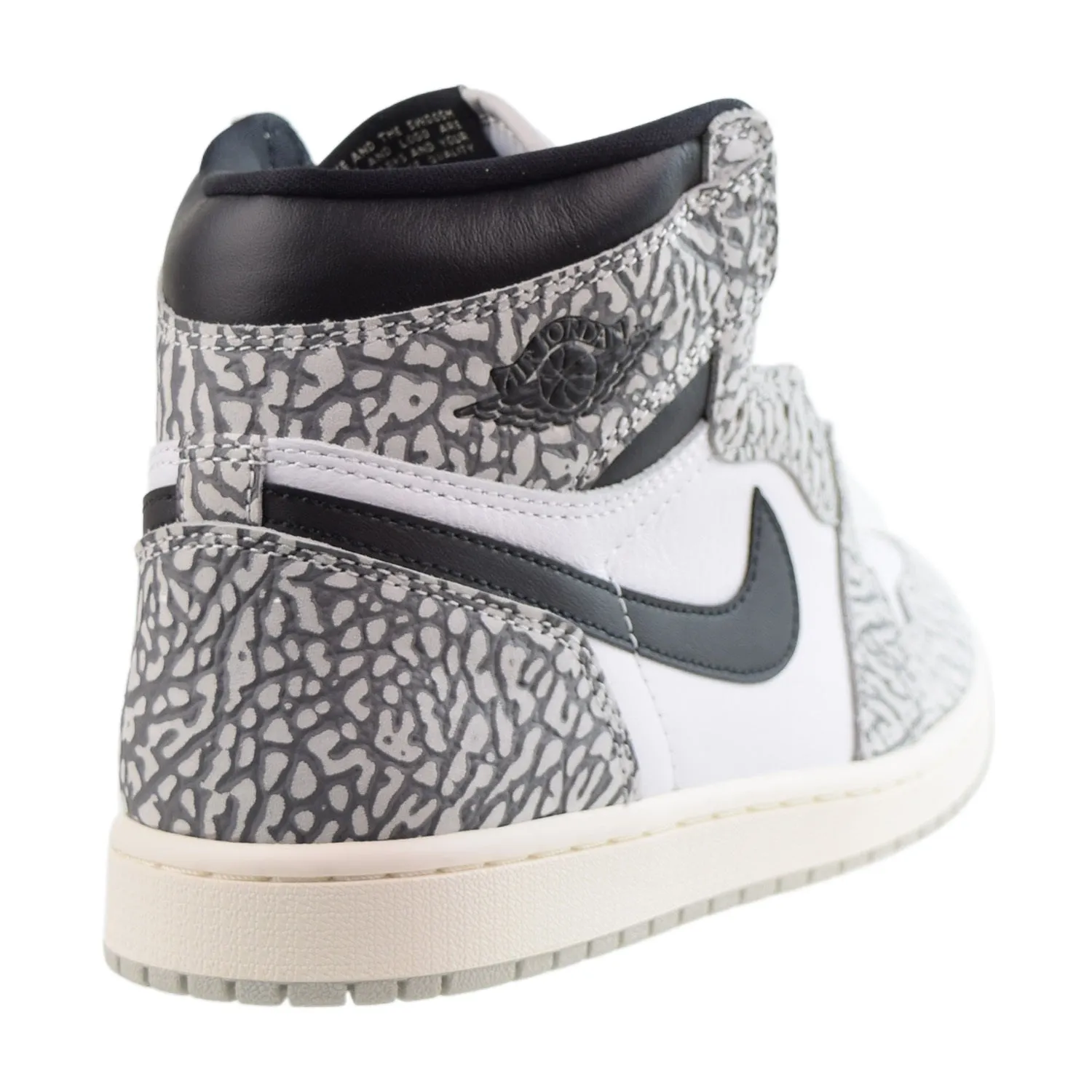 Jordan 1 Retro High OG Men's Shoes Tech Grey-Muslin-Black