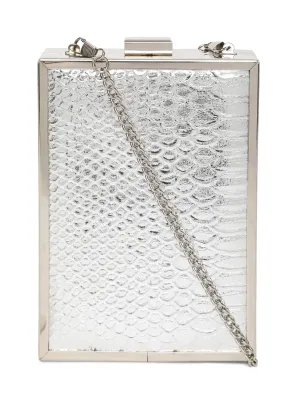 Kazo Silver Patterned Clutch