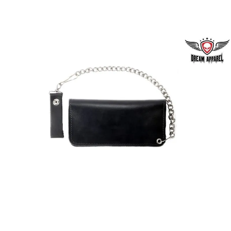 Leather Wallet With Flames