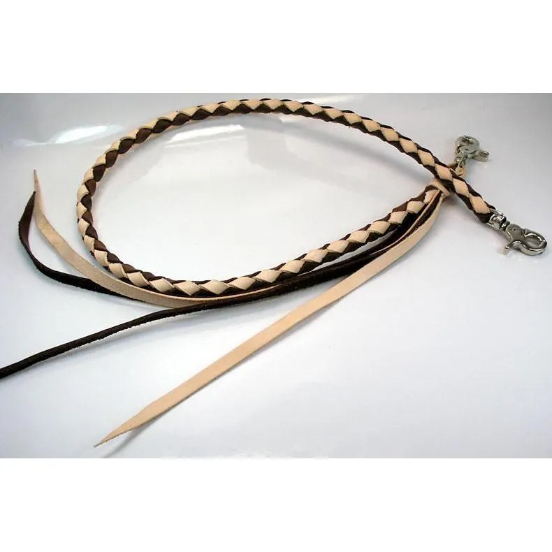Light Brown Real Leather Wallet Chain