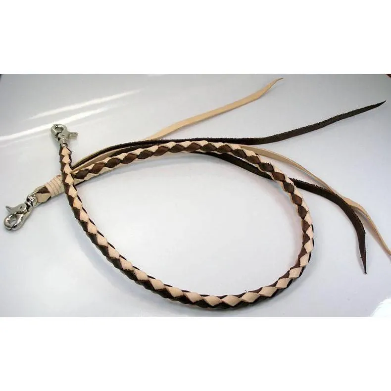 Light Brown Real Leather Wallet Chain
