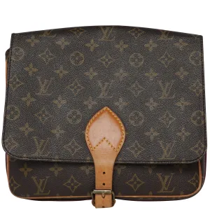 Louis Vuitton Cartouchiere Monogram Leather Crossbody Bag GM