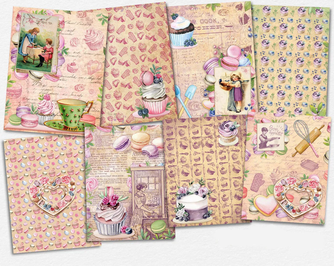 Macaroons & Cupcakes Paper Pack - 7357