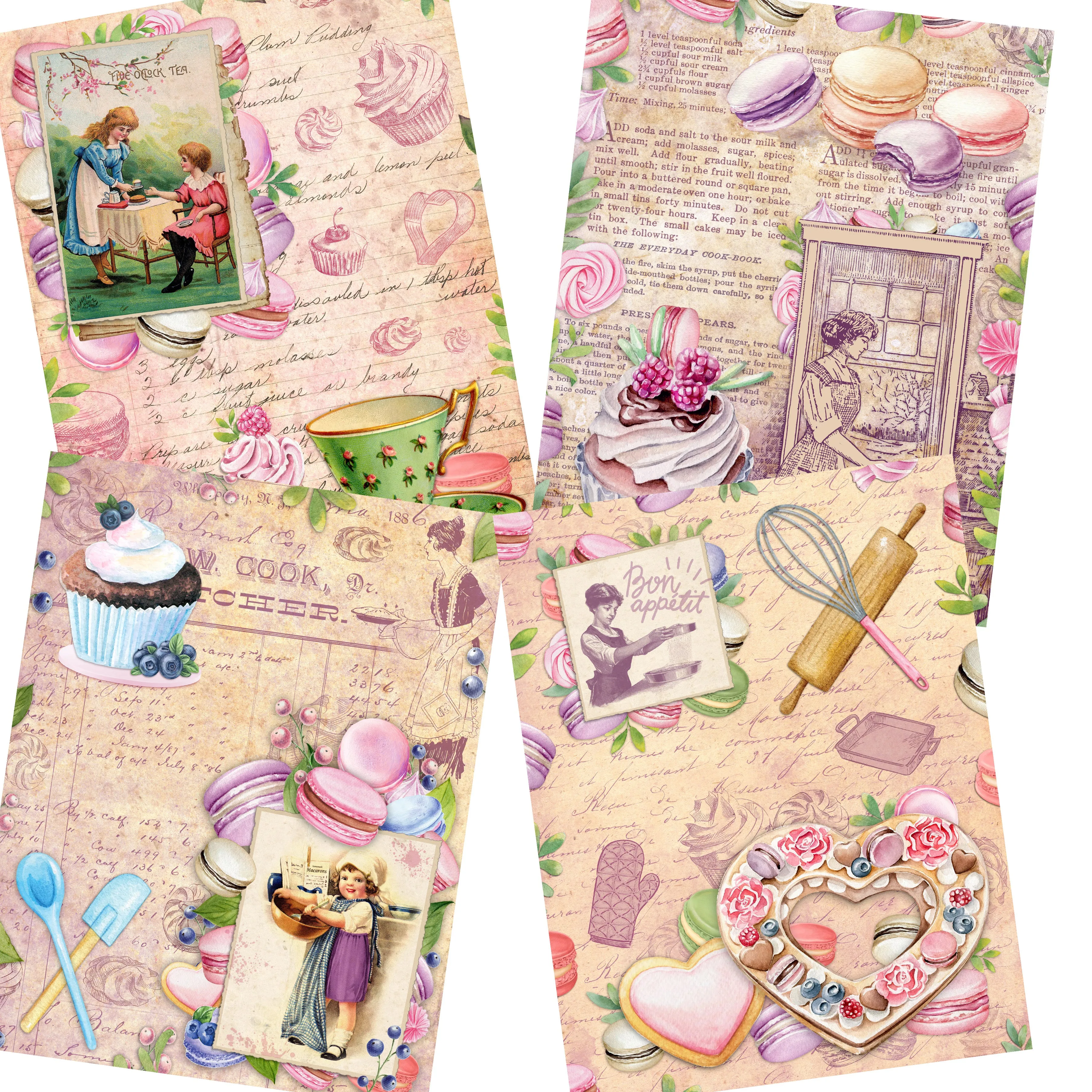 Macaroons & Cupcakes Paper Pack - 7357