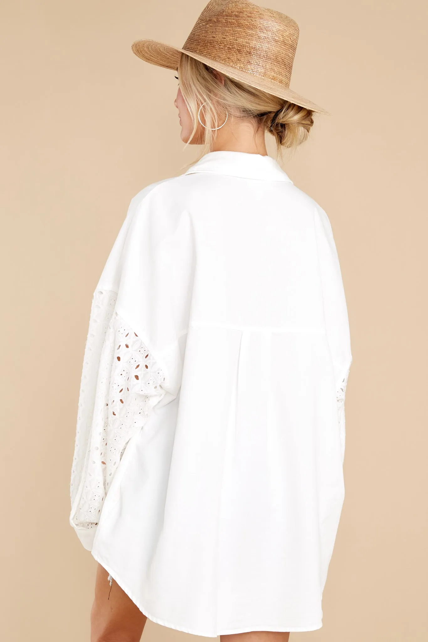 Made To Be Magnificent White Eyelet Top