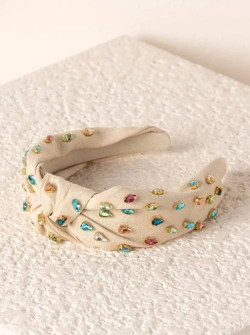 Magenta Gem Embellished Headband