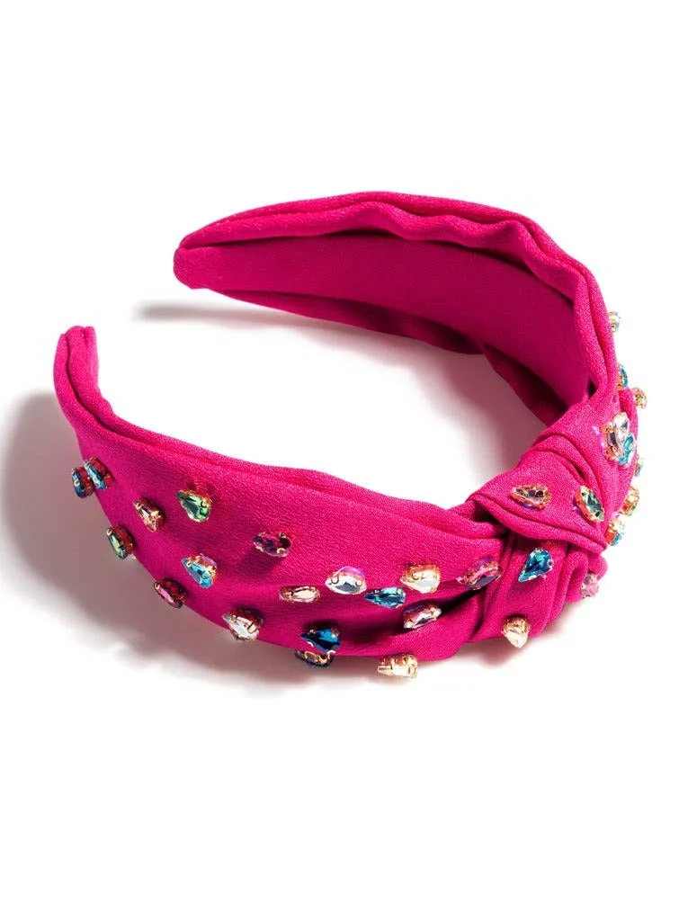 Magenta Gem Embellished Headband
