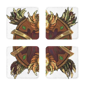 Magic Counter Shield Sublimation Coasters Pack of Four