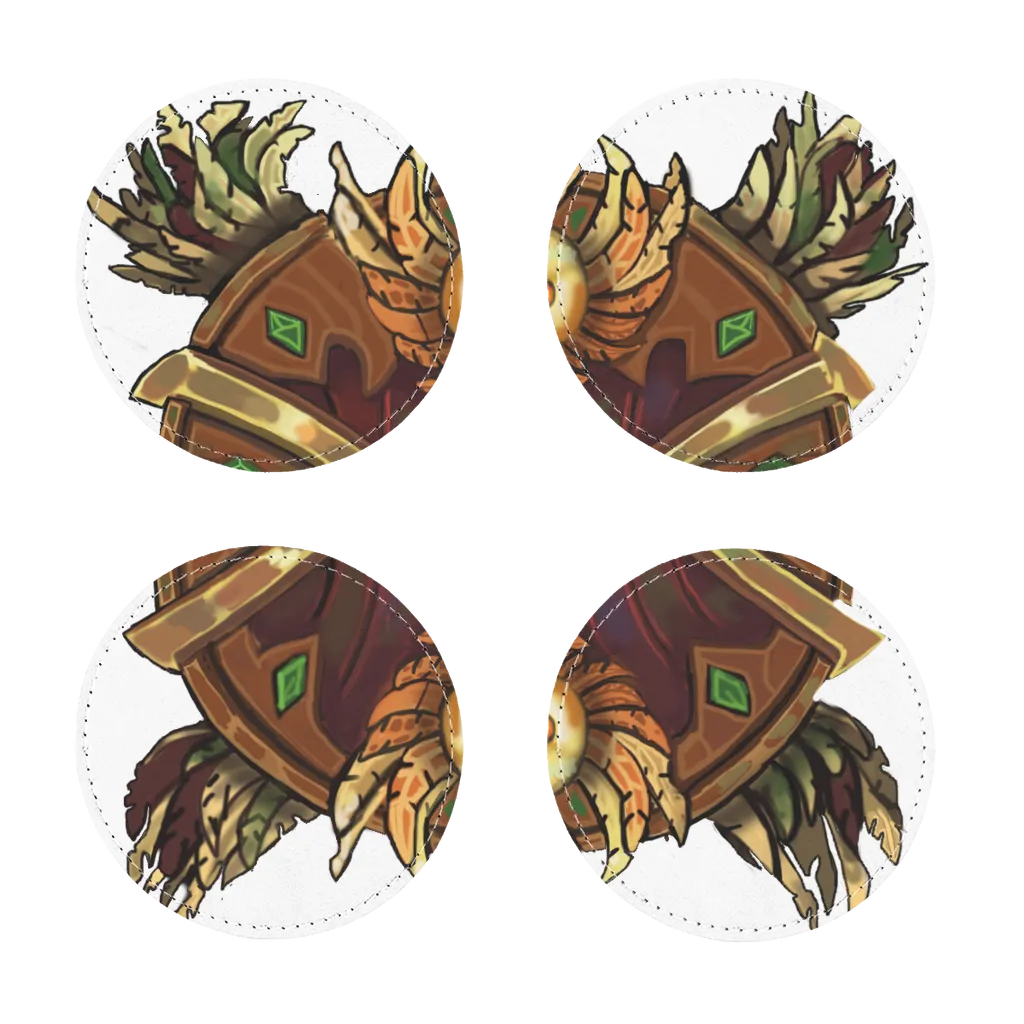 Magic Counter Shield Sublimation Coasters Pack of Four