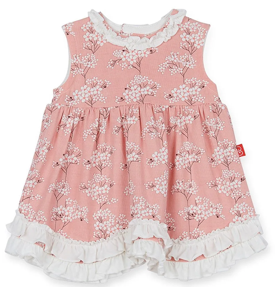 Magnetic Me Cherry Blossom Dress w/Ruffle Diaper Cover