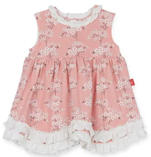 Magnetic Me Cherry Blossom Dress w/Ruffle Diaper Cover