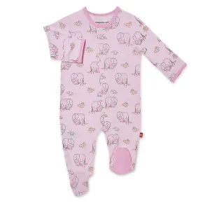 Magnetic Me Pink Love You a Ton Modal Magnetic Footie