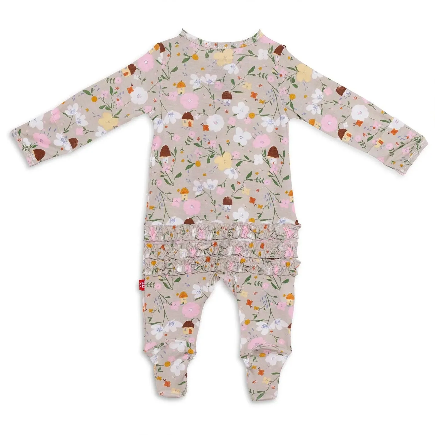 Magnetic Me Portabella Posies Modal Magnetic Ruffle Footie
