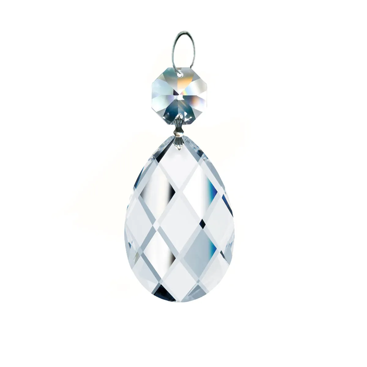 Magnificent Crystal Classic Almond Prism 2-inches Clear, 1 Crystal Bead