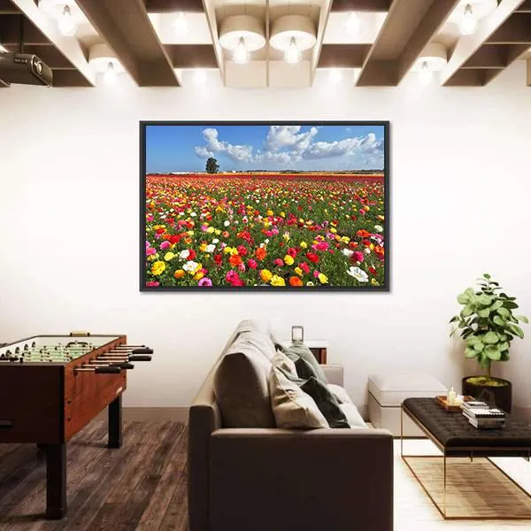 Magnificent Garden Buttercups Canvas Wall Art
