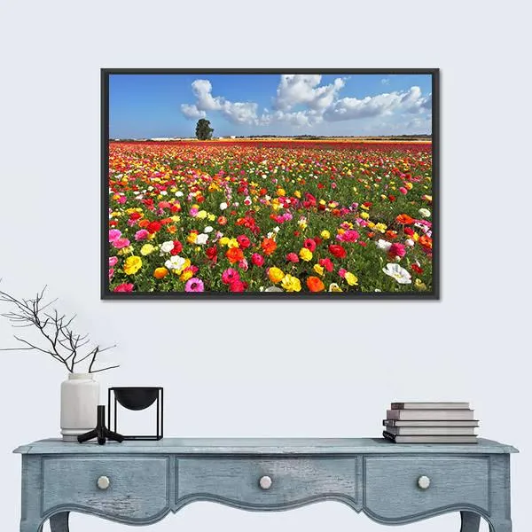 Magnificent Garden Buttercups Canvas Wall Art