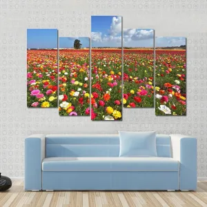 Magnificent Garden Buttercups Canvas Wall Art